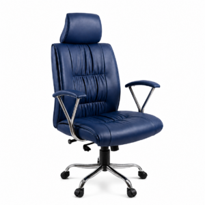 Premium Executive Office Chair | Elegant Navy Blue Leather Finish AF031